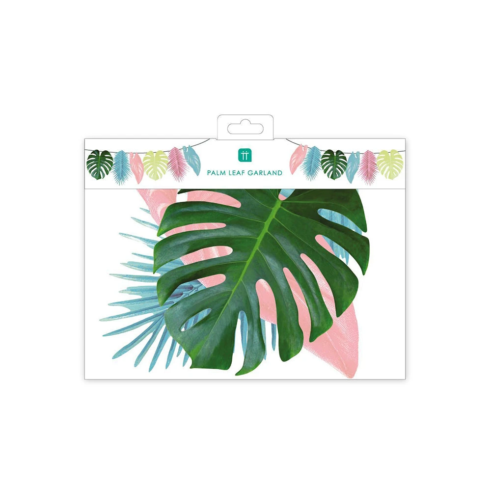 Tropical Palm - Pastel Leaf Garland 3 Tropical Palm - Pastel Leaf Garland - Image 3