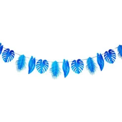 Tropical Palm - Blue Leaf Garland