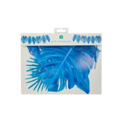 Tropical Palm - Blue Leaf Garland -Decorations Party Shop 37052TropicalBlueLeafGarland 2