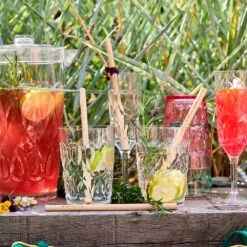 Acrylic Champagne Glass With Embossed Detail - Clear -Decorations Party Shop 37177 Acrylic Champagne Glass with Swirly Embossed Detail b