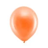 Metallic Latex Balloons - Orange (x10)
