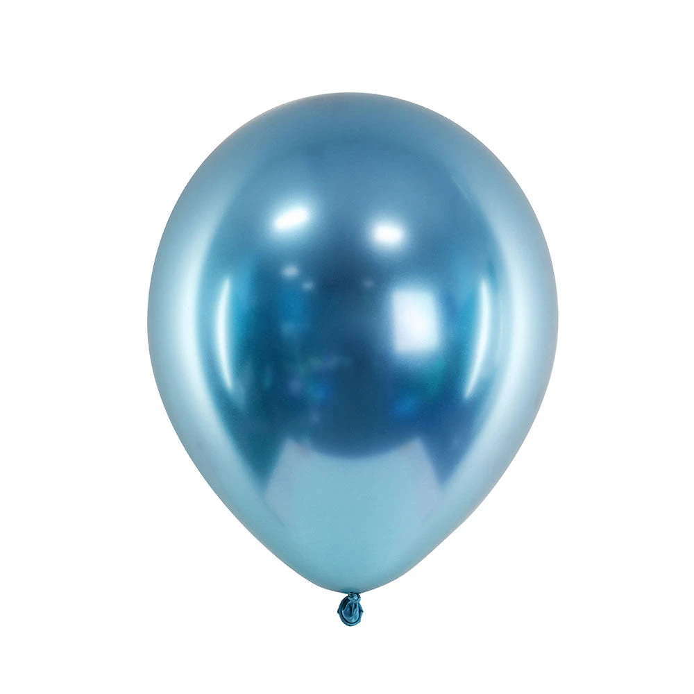 Glossy Latex Balloons - Blue (x50) 1 Glossy Latex Balloons - Blue (x50)