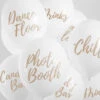 Signage Balloons Set - White (x6)