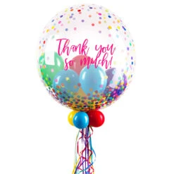 Personalised Bubble Balloon In A Box - Colourful Dots