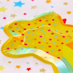 Shooting Star Shaped Party Plates (x8) -Decorations Party Shop 37468 ProductsShootingStarShapedPartyPlates x8 b