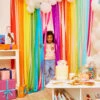 Rainbow Party Streamers (x6)