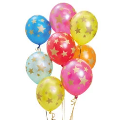 Shooting Star Party Latex Balloons (x12)