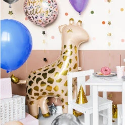 Supershape Giraffe Foil Balloon -Decorations Party Shop 37677 Foil Giraffe Balloon b