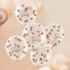 It's Twins Rose Gold Flower Latex Confetti Balloons (x5)