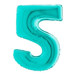 Supershape Tiffany Blue 40in Helium Balloon Number 0-9 -Decorations Party Shop 38125 Supershape Tiffany 40in Helium Balloon Number 5 4753eb6e bc15 448f a01c 3c8709e96e12