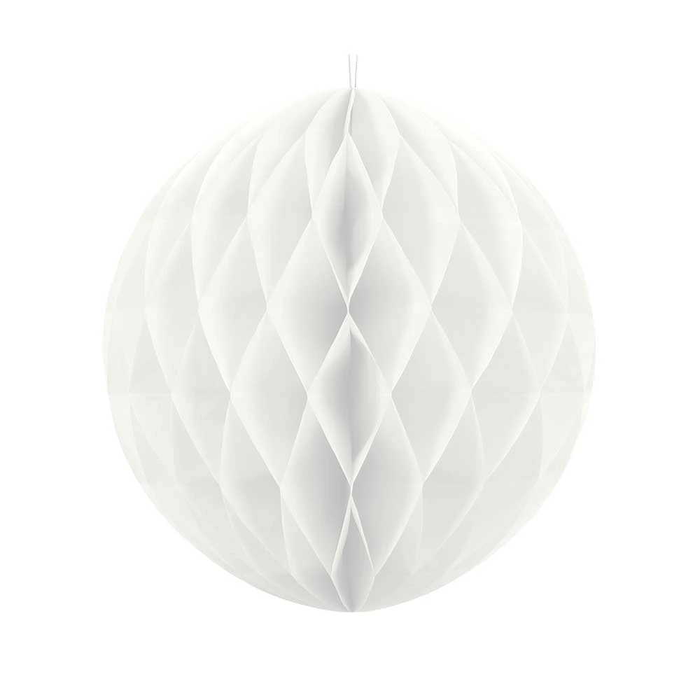 Honeycomb Paper Ball - White 1 Honeycomb Paper Ball - White