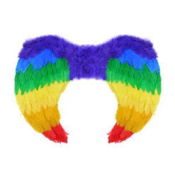Pride Rainbow Faux Feather Adult Wings