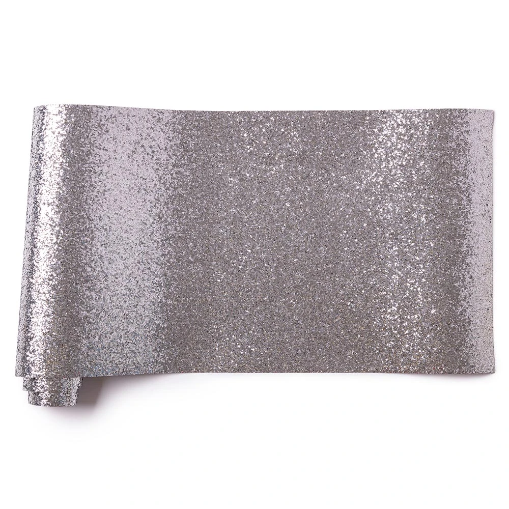 Metallic Silver Glitter Table Runner 4 Metallic Silver Glitter Table Runner - Image 4