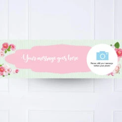A Very English Rose Personalised Party Banner