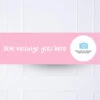 Coloured Personalised Party Banner
