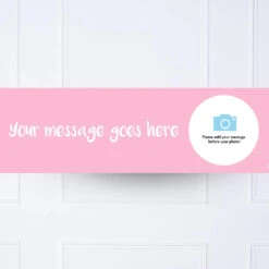 Coloured Personalised Party Banner