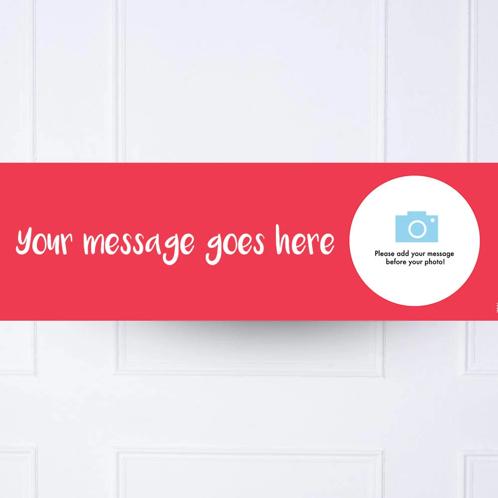 Coloured Personalised Party Banner 2 Coloured Personalised Party Banner - Image 2