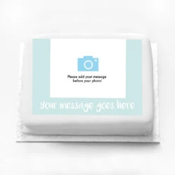 Personalised Coloured Photo Cake