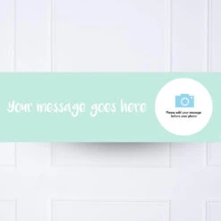 Coloured Personalised Party Banner 7 Coloured Personalised Party Banner -Decorations Party Shop 39791 Blue Personalised Party Banner