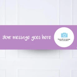 Coloured Personalised Party Banner 8 Coloured Personalised Party Banner -Decorations Party Shop 39794 Purple Personalised Party Banner