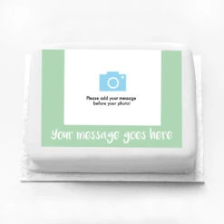 Personalised Coloured Photo Cake -Decorations Party Shop 39796 Personalised Photo Cake Green