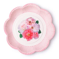A Very English Rose Small Paper Party Plates (x8) -Decorations Party Shop 39799 English Rose Small Party Plates 3
