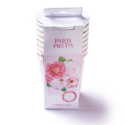 A Very English Rose Paper Party Cups (x8) -Decorations Party Shop 39801 English Rose Party Cups 1
