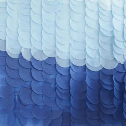 Paper Disc Backdrop - Blue Ombre 5 Paper Disc Backdrop - Blue Ombre -Decorations Party Shop 39921 Paper Disc Backdrop Blue Ombre C