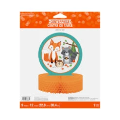 Woodland Animals Paper Centrepiece -Decorations Party Shop 40032 Woodland Animals Paper Centrepiece C