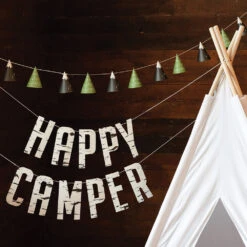 Adventure Happy Camper Banner -Decorations Party Shop 40166 Adventure Happy Camper Banner C