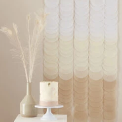 Paper Disc Backdrop - Neutral Ombre