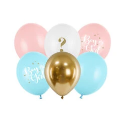 Gender Reveal Party Balloons (x6)