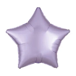 Star Foil Balloon - Pastel Lilac Satin Luxe