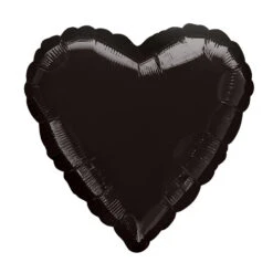 Heart Foil Balloon - Black
