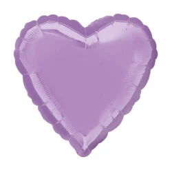 Heart Foil Balloon - Metallic Pearl Lavender