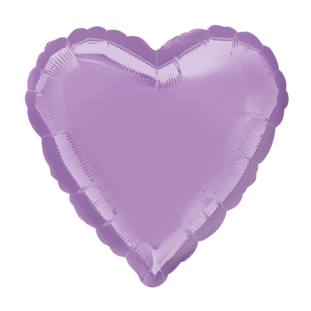 Heart Foil Balloon - Metallic Pearl Lavender 1 Heart Foil Balloon - Metallic Pearl Lavender
