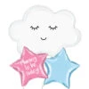 Personalised Inflated Balloon Bouquet In A Box - Baby Shower Cloud