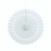 Decorative Paper Fans - White (x3)