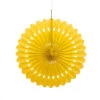 Decorative Paper Fans - Yellow (x3)