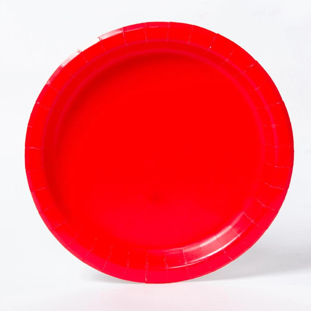 Paper Party Plates Red (x8) 1 Paper Party Plates Red (x8)