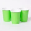 Paper Party Cups Green (x8)