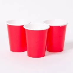 Paper Party Cups Red (x8)