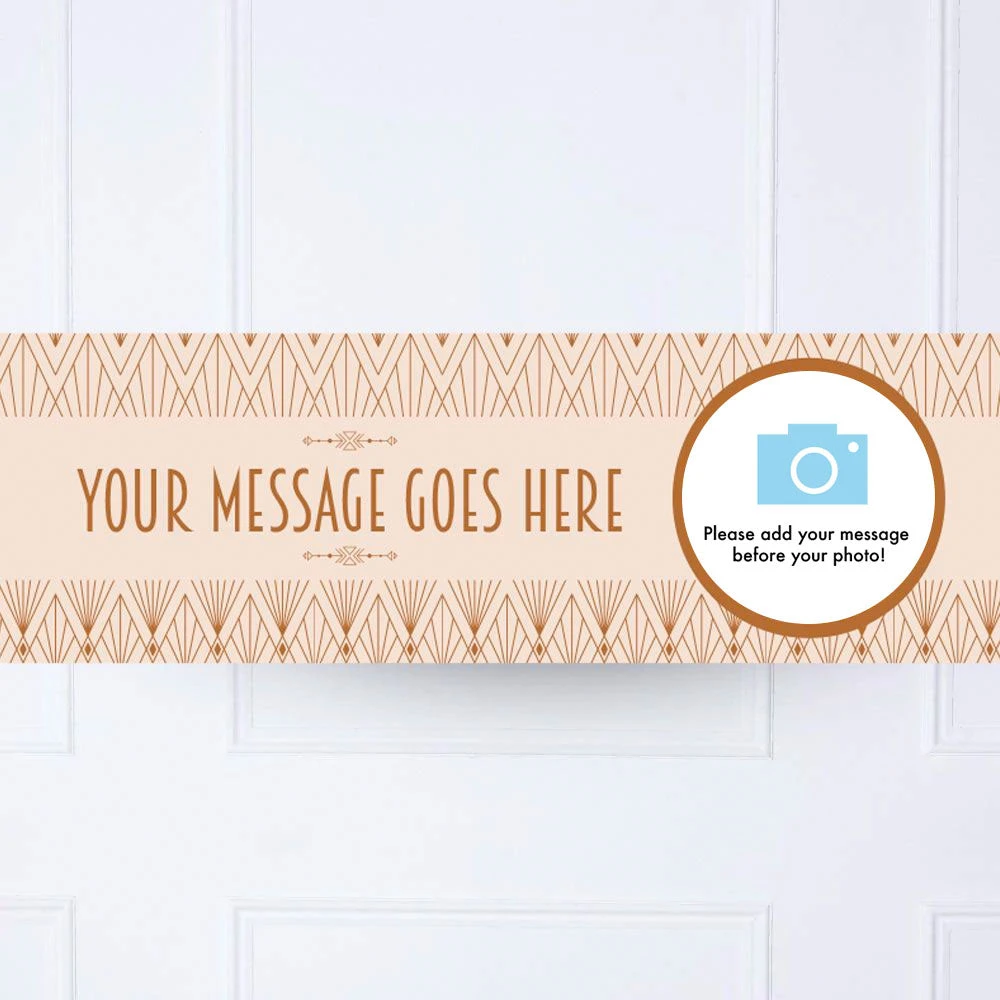Art Deco Personalised Party Banner 4 Art Deco Personalised Party Banner - Image 4