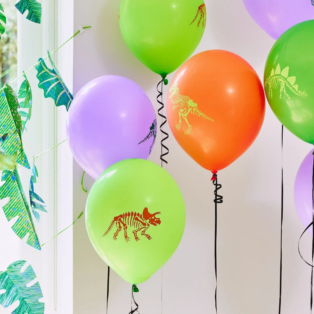 Ecosaurus Party Balloons (x12) 3 Ecosaurus Party Balloons (x12) - Image 3