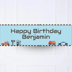 On The Road Personalised Party Banner