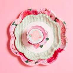 A Very English Rose Paper Party Plates (x8) -Decorations Party Shop EnglishRosePlate