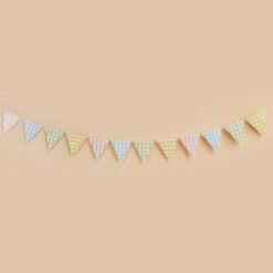Gingham Paper Bunting (2.5m)