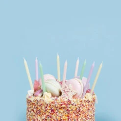 Pastel Skinny Candles (x12)