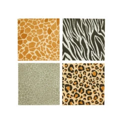 Safari Animal Print Paper Napkins (x16) 5 Safari Animal Print Paper Napkins (x16) -Decorations Party Shop HBPA106
