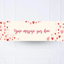 Heart Confetti Personalised Party Banner -Decorations Party Shop Heartconfetti Banner
